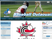 Tablet Screenshot of baseballoutaouais.com